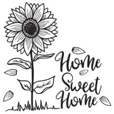 home sweet home sunflower