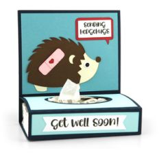 get well tissue wrap hedgehog
