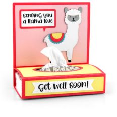 get well tissue wrap llama