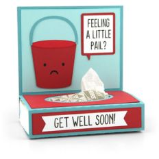 get well tissue wrap pail