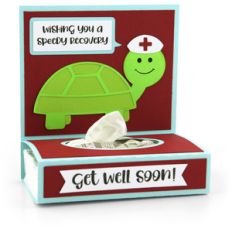 get well tissue wrap turtle