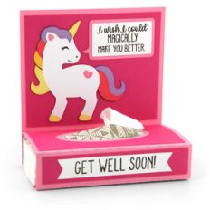 get well tissue wrap unicorn
