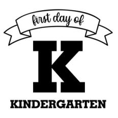 first day of kindergarten