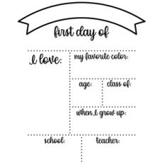 first day of school sign