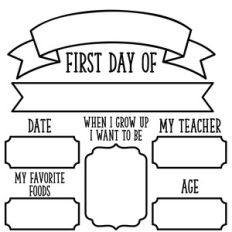 first day of school sign