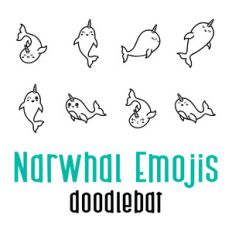 narwhal emojis doodlebat