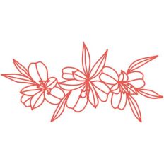 lily repeating border flourish