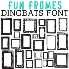 cg fun frames dingbats