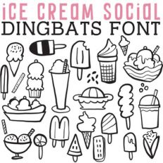 cg ice cream social dingbats