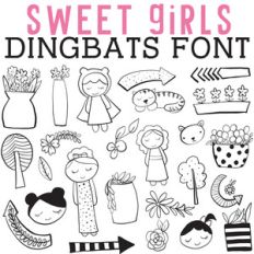cg sweet girls dingbats