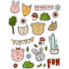 ml woodland cool stickers