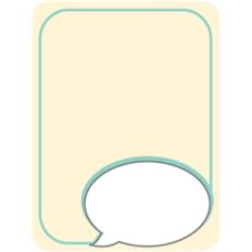 speech bubble journaling card