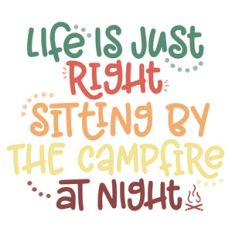 campfire at night