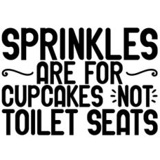 sprinkles toilet seat