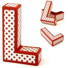 3d l letter box