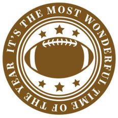 wonderful time football label