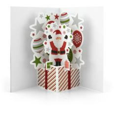 extreme pop up card santa