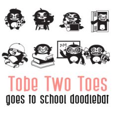 tobe two toes goes to school doodlebat