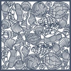 sea shells 12x12 page