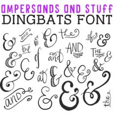cg ampersands and stuff dingbats