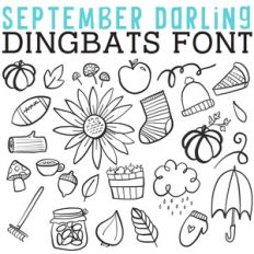 cg september darling dingbats