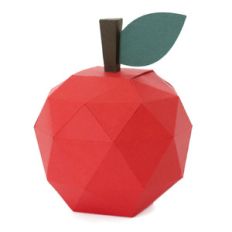 low poly apple box