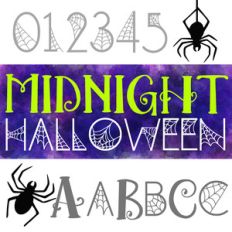 midnight halloween font duo