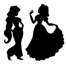 more princess silhouettes
