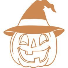 pumpkin in hat