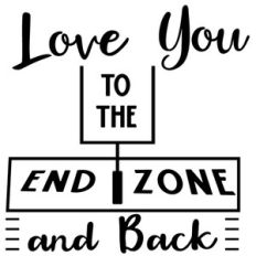 love you end zone