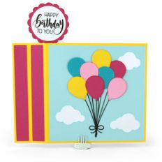 6x6 wiper card birthday balloons