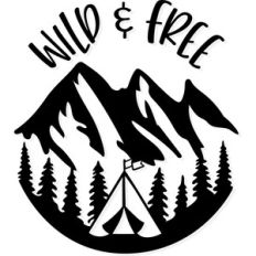 wild and free camping logo