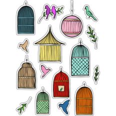 ml birdcages stickers
