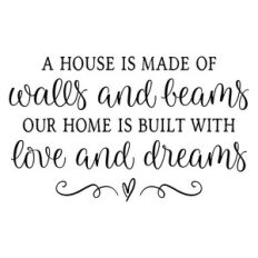 a house is made of walls and beams