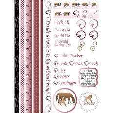 mare and foal bullet journal and planner stickers