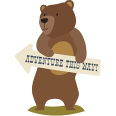 bear with sign