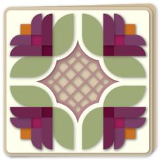 blossom quartet quilt block card