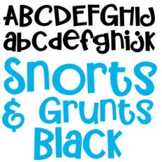 zp snorts and grunts black