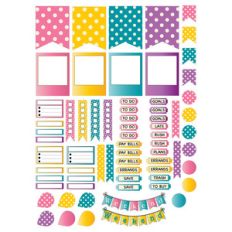 polka dot planner stickers