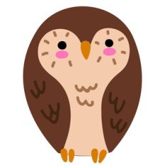 kawaii barn owl