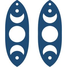lunar  earrings
