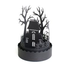 3d haunted house scene