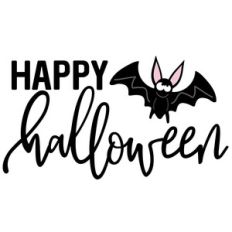happy halloween with bat
