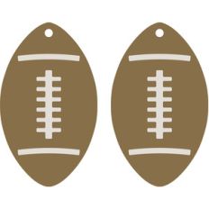 football earrings