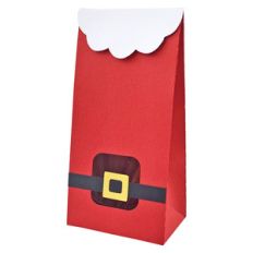 self standing bag with santa suit
