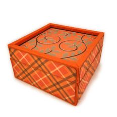 Leaf Swirl Overlay Lid Gift Box