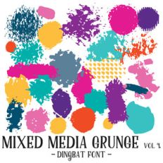 mixed media grunge font