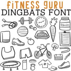 cg fitness guru dingbats