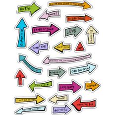 ml arrow quotes stickers