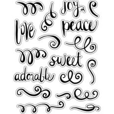 ml black and white swirls stickers